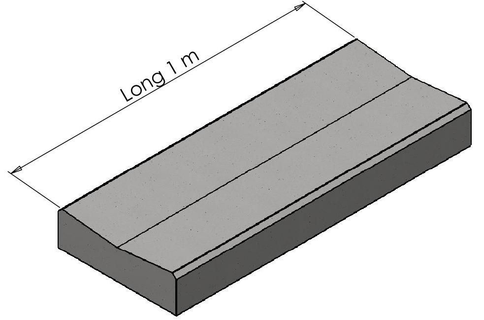 Caniveau béton double pente type CC1 classe T - ALKERN